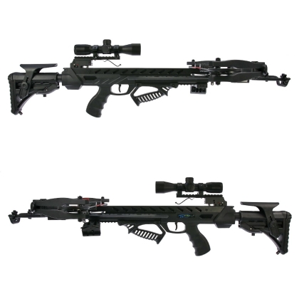 Set arbaleta compound Man Kung MK XB56 Frost Wolf Black