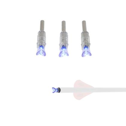 Set 3 nock-uri arbaleta luminoase X-BOW FMA Blue