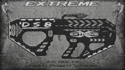 Arbaletă Pistol DS8 Custom, Printată 3D, 80-110 lbs, Săgeți 7.5 inch