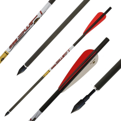 Set 6 săgeți carbon arbaletă GOLDTIP Swift Bodkin, Performanță premium