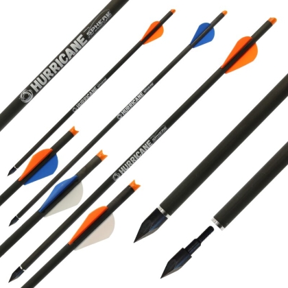 Set 6 săgeți carbon vânătoare SPHERE Hurricane Bodkin, Performanță extremă