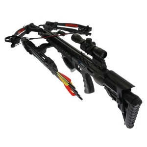 Set arbaleta compound Man Kung MK XB56 Frost Wolf Black