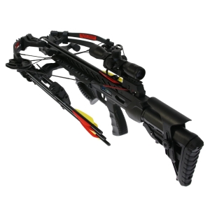 Set arbaleta compound Man Kung MK XB56 Frost Wolf Black