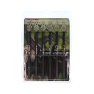 Set 6 sageti X-BOW FMA broadhead Black 6.5 inch 