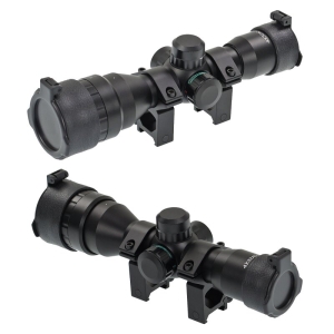 Lunetă Arbaletă X-BOW FMA 4x32 AOIR cu Reticul Iluminat în Două Culori, roșu și verde