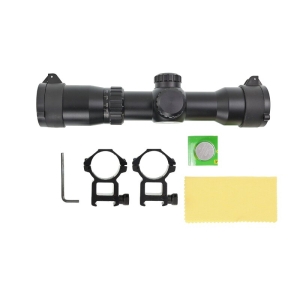 Lunetă Arbaletă X-BOW FMA 1.5-5x32 IR cu Zoom Variabil și Reticul Iluminat