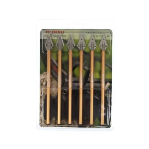 Set 6 sageti X-BOW FMA broadhead Gold 6.5 inch 
