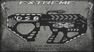 Arbaletă Pistol DS8 Custom, Printată 3D, 80-110 lbs, Săgeți 7.5 inch