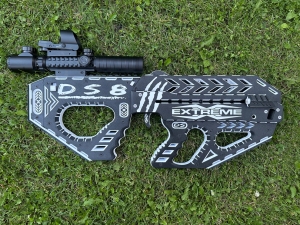 Arbaletă Pistol DS8 Custom, Printată 3D, 80-110 lbs, Săgeți 7.5 inch