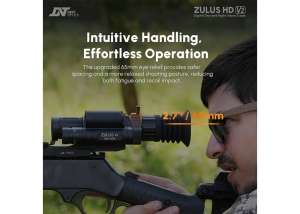 DNT Zulus HD V2 3–12x LRF, оптичен мерник с нощно виждане Sony STARVIS 2