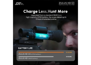 DNT Zulus HD V2 3–12x LRF, оптичен мерник с нощно виждане Sony STARVIS 2