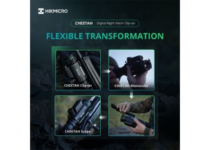 HikMicro Cheetah Clip-On 940 nm IR, 2-в-1 UHD устройство за нощно виждане