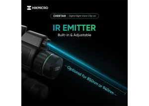 HikMicro Cheetah Clip-On 850 nm IR, 3-в-1 UHD устройство за нощно виждане