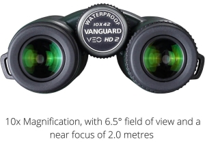 Бинокъл Vanguard VEO HD2 10x42, стъкло HOYA ED и карбонова технология