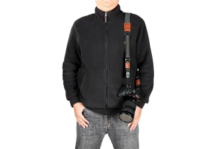 Вратна лента Vanguard VEO Optic Guard NS BR, неопрен и система Cinch Lock