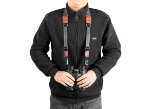 Вратна лента Vanguard VEO Optic Guard NS BR, неопрен и система Cinch Lock