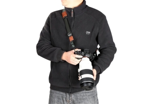 Вратна лента Vanguard VEO Optic Guard NS BR, неопрен и система Cinch Lock