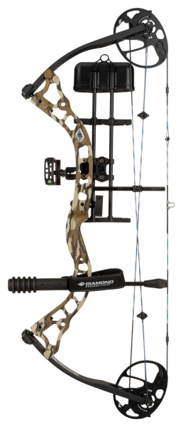 Комплект лък Diamond Infinite Edge Pro Legacy, Mossy Oak Bottomland, ултра-регулируем 5–65 lbs, 13–31 инча