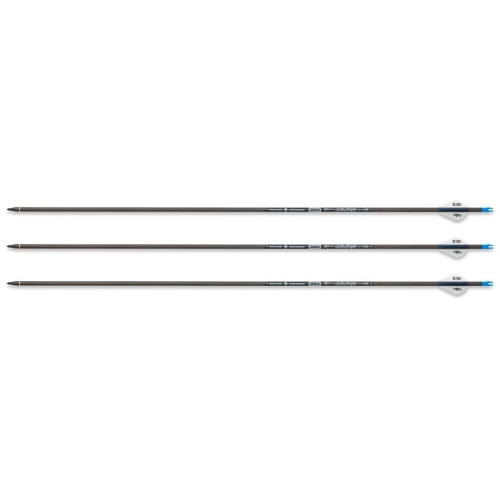 Set of 3 Savage ID6.2 Carbon Arrows, 30 inch, Blazer Vanes, Fully Equipped